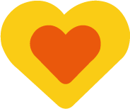 yellow and orange hearts