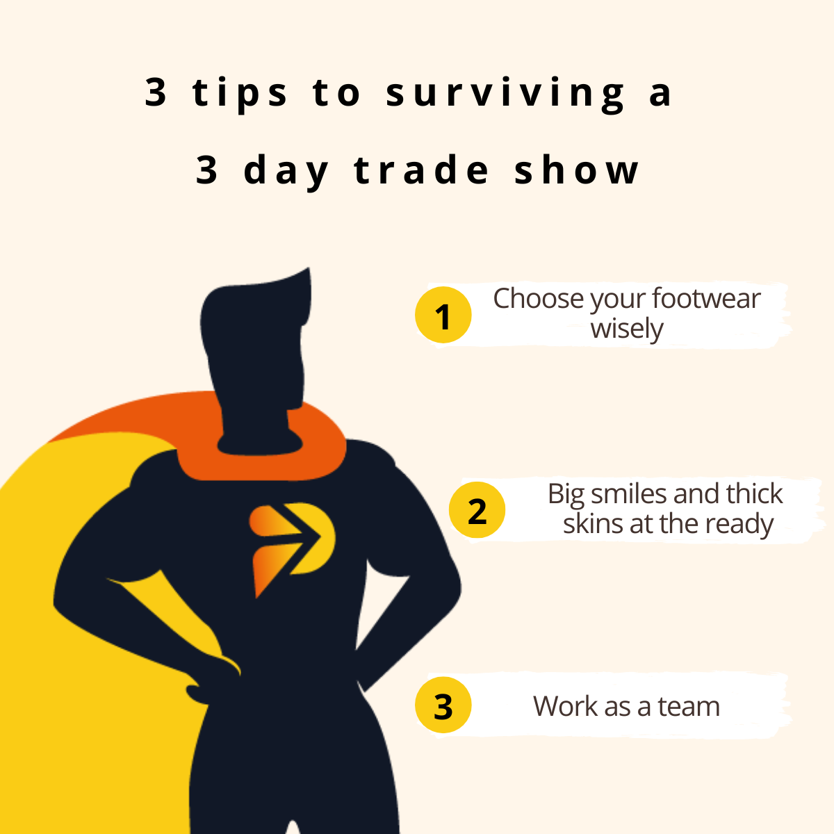 Tips for surviving a 3 day trade show